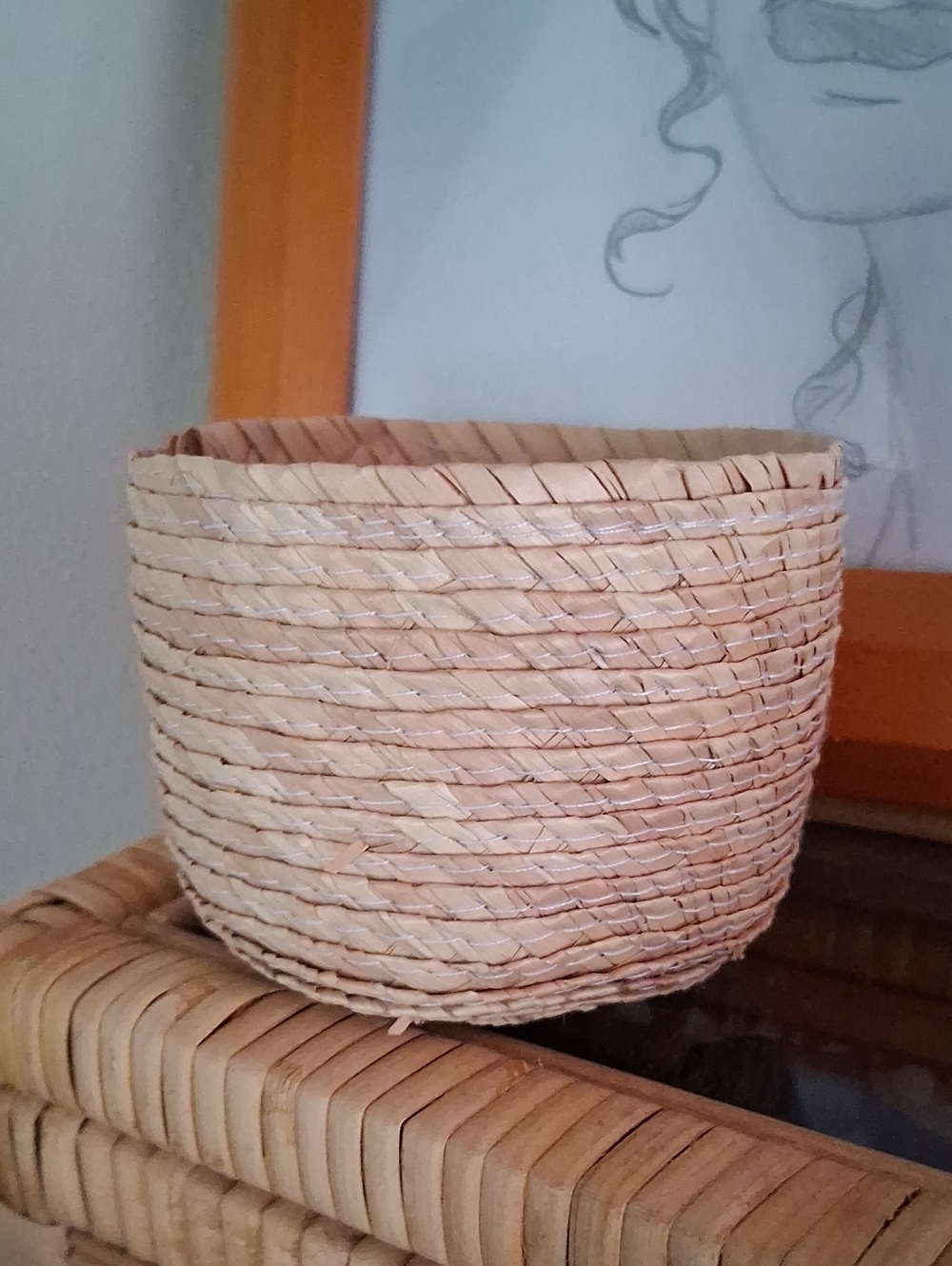 Mini Natural Woven Decorative Basket - Neutral